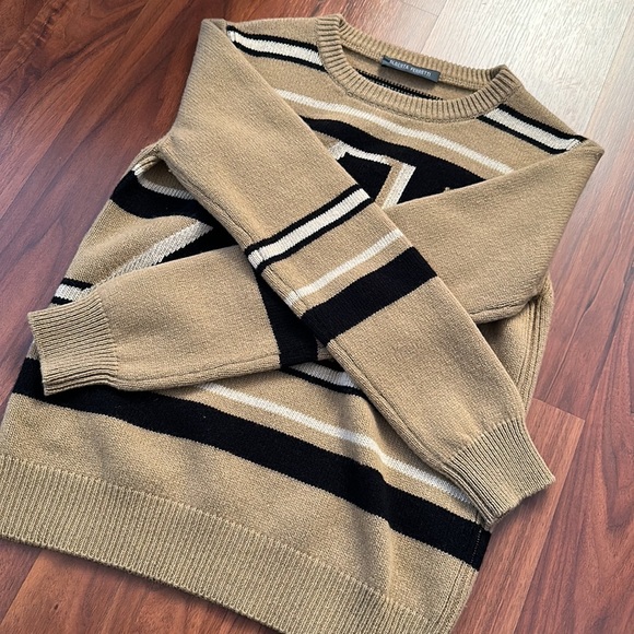 ALBERTA FERRETTI Intarsia wool and cashmere-blend logo sweater Size S - Picture 6 of 7